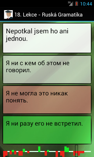 Výuka ruštiny ve větách