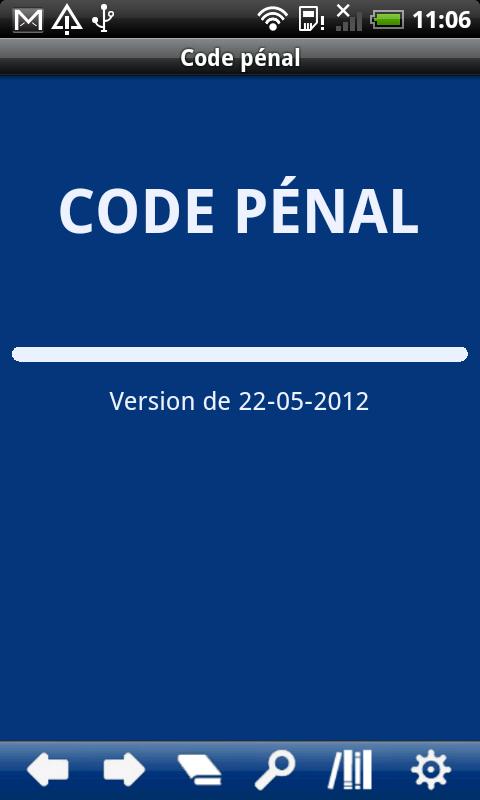 Android application French Penal Code screenshort