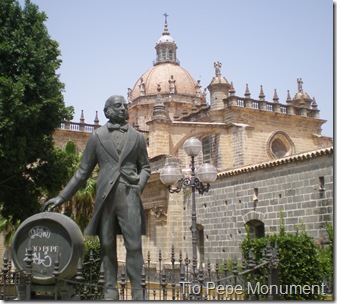 Tio Pepe monument in Jerez