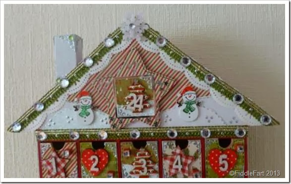 Altered Advent House. craft Advent House. Advent House