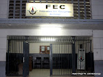 A entrada principal da sede nacional do FEC em Kinshasa.  Radio Okapi / Dr. John Bompengo