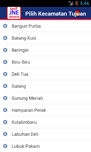 【免費工具App】Tarif Ongkir JNE Jakarta-APP點子