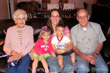 With Grandma & Grandpa Paul