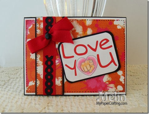 love you hand pointing card ds-480