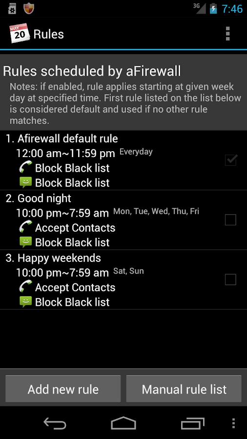 Call & Message blocker - screenshot