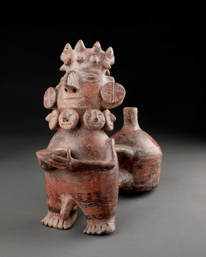 Whistling ceramic vessel that represents an ancestor ML031834