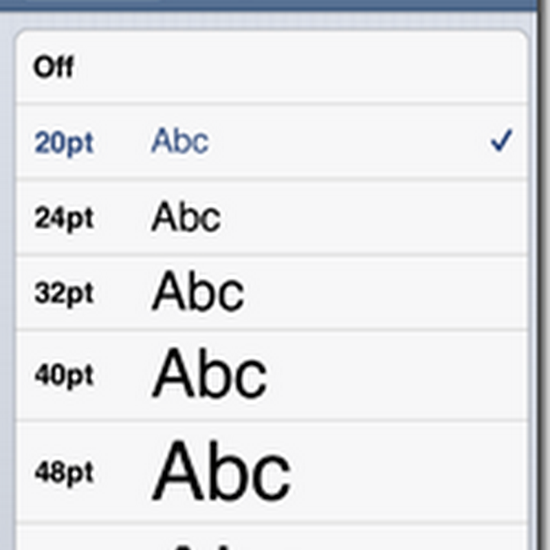 How to increase the font size with iOS