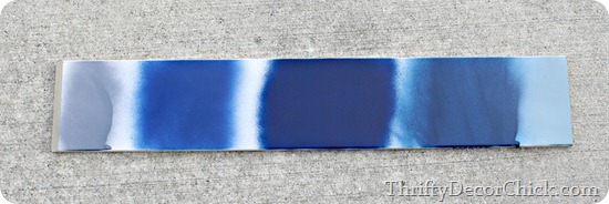 blue spray paint test