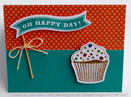 Oh happy day card with CTMH Artiste Cricut Cartridge