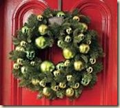 christmas wreath red door