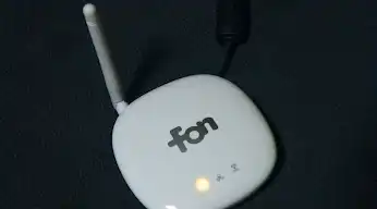 fon 地球マークが点滅