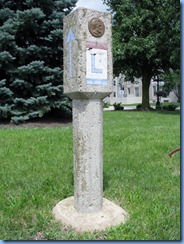 3779 Ohio - Bucyrus, OH - Lincoln Highway (State Routes 4 & 98)(Sandusky Ave) - Lincoln Highway concrete marker