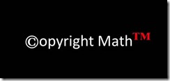 Copyright Math