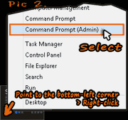 Open Command prompt (Admin)