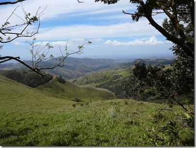 Jan 30, 2012: view looking west somewhere between Quebrada & San Miguel on the way to Santa Elena