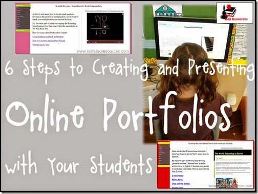 6 Steps to Creating and Presenting Online Portfolios - Online Portfolios - Steps and Directions from Raki's Rad Resource