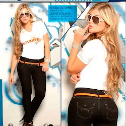 Angelica Jaramillo y Sofia Jaramillo Modelando D&rsquo;Axxys Jeans Foto 4