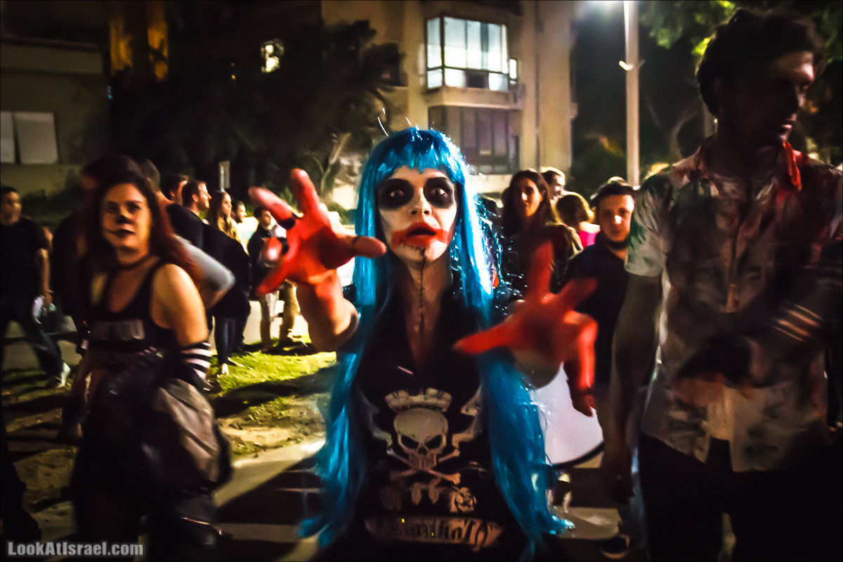 LookAtIsrael.com - Парад зомби в Тель Авиве | Zombie walk TLV, Tel Aviv 2015 |  מצעד זומבים בתל אביב, צעדת הזומבים, זומבי ווק