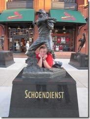 lisa by baseball statue 4