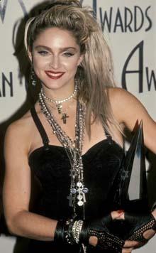 Madonna: a 1980s icon hairstyle