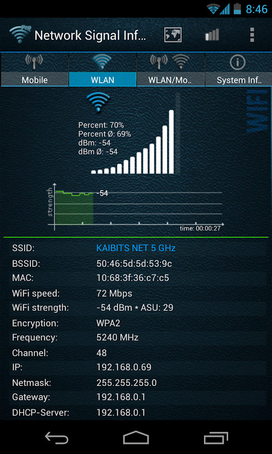 Network Signal Info Pro - screenshot