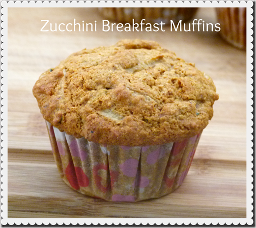 zucchini Breakfast Muffins vegan