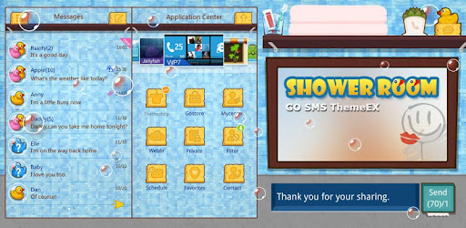 GO SMS Pro ShowerRoom ThemeEX -  apk apps