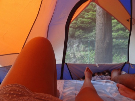 teorias - acordar na tenda