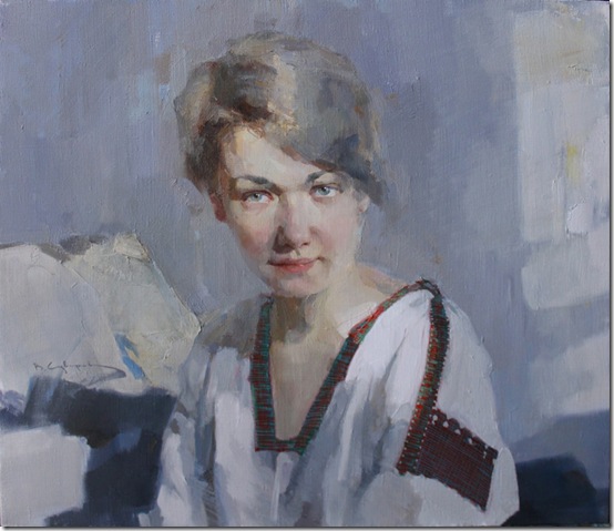 Portrait of A. Suvorova-Vadim-Suvorov-ENKAUSTIKOS
