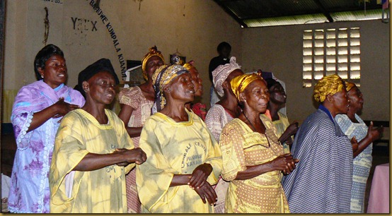 Choir at women's prayer