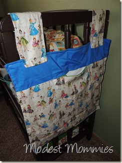 Cloth Diapering - Wet Bag on Changing Table
