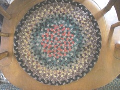 braided round chair mats yard sale find 2012