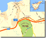 mapa situación Bodegas Monje
