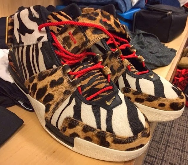 lebron cheetah print shoes