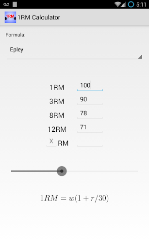 1RM Calculator