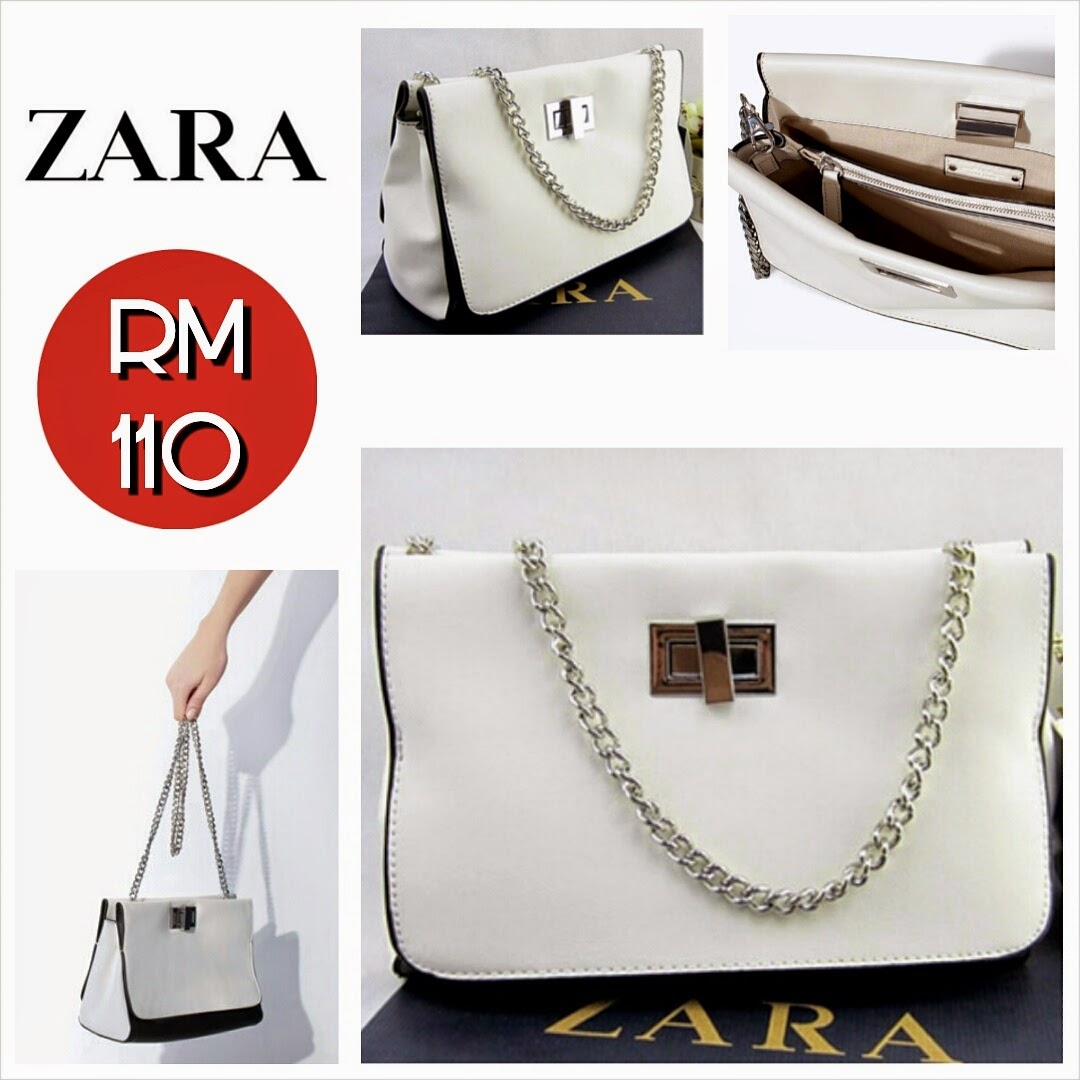 ZARA Messenger Bag (White Black) SHANTEK COLLECTION