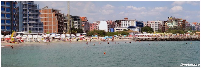 Городской пляж. Поморие. Болгария. www.timeteka.ru