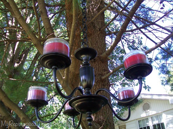 repurposed chandelier