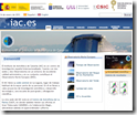 Web Instituto de Astrofísica de Canarias