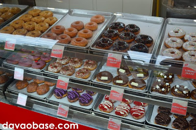 Be amazed at Go Nuts Donuts Abreeza's impressive donuts display counter