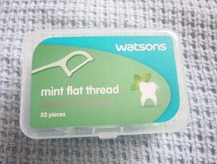watsons mini flat thread dental floss, bitsandtreats