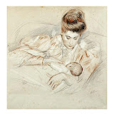 Helleu, Paul-Cesar ~Mother and Child~