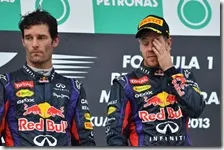 Webber e Vettel sul podio
