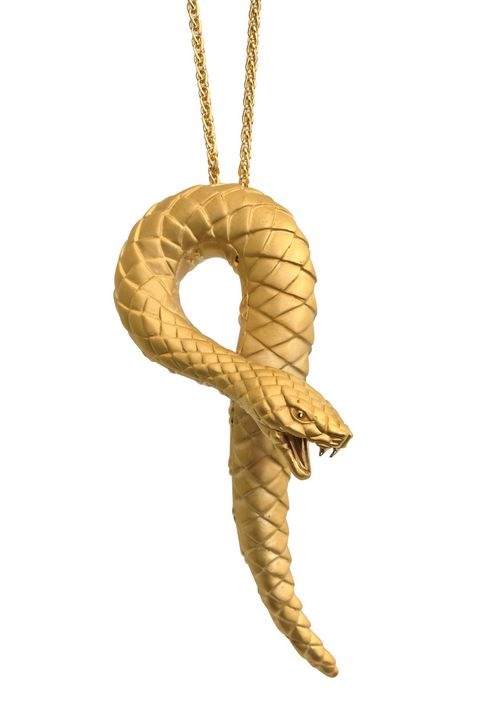 Carreraycarrera-Mini Snake pendant in yellow gold