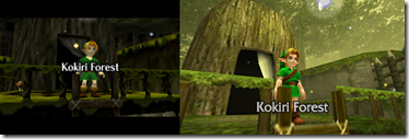 Kokiri Forest no N64 e no 3DS
