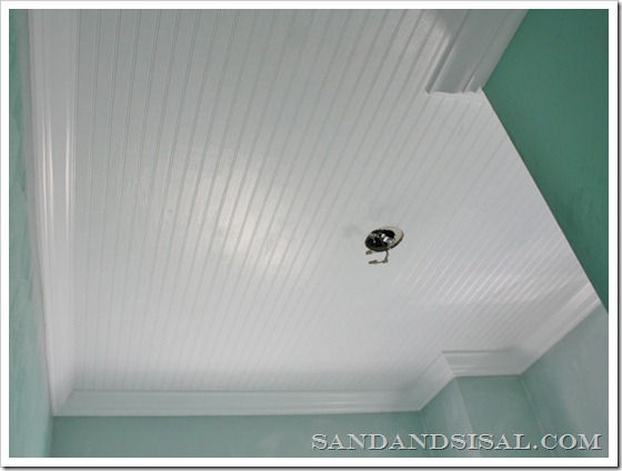 Installing Bead Board Ceiling Sand And Sisal