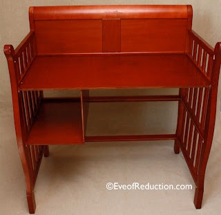 changing table upcycled to desk