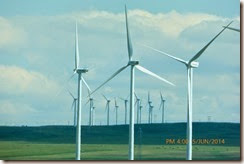 Wind generators, it is quite windy in this part of Alberta