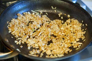 saute the onions