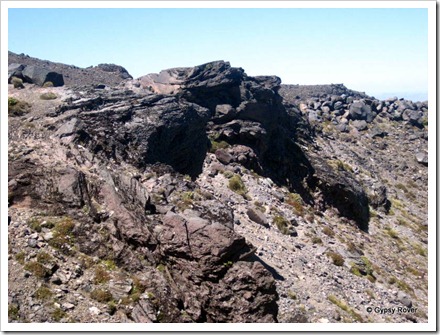 Rugged terrain around Mt Ruapehu.
